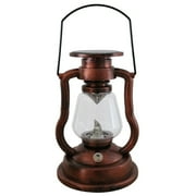 Solar Powered LED Vintage Lantern Candle Flame, Outdoor Waterproof Hanging Lamp for Garden, Backyard, Lawn, Pathway, Patio Decor Red